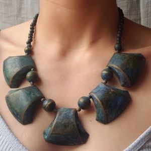 Metal Blue Necklace